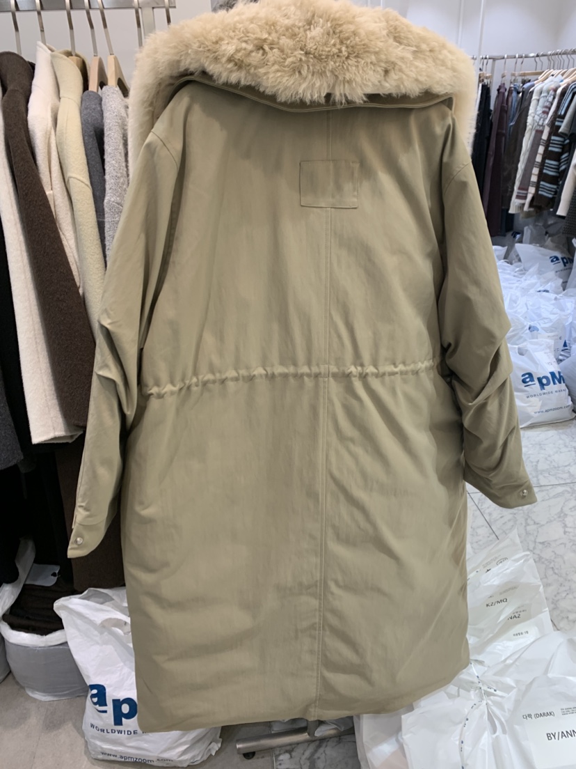 DARAK韓國代購㊣女士新品真品職業人氣熱賣時尚長款棉服填充DARAK長款棉服