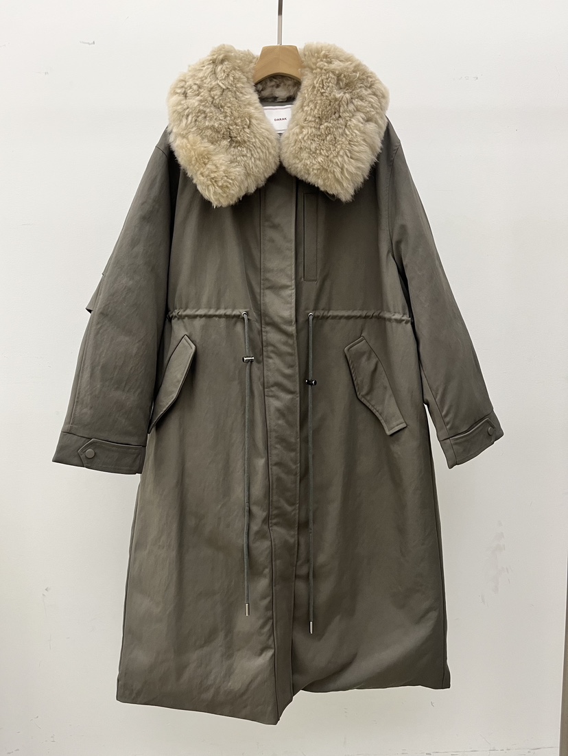 DARAK韓國代購㊣女士新品真品職業人氣熱賣時尚長款棉服填充DARAK長款棉服圖色1