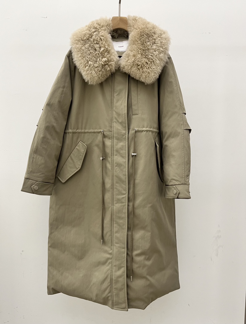 DARAK韓國代購㊣女士新品真品職業人氣熱賣時尚長款棉服填充DARAK長款棉服圖色2