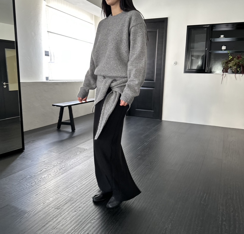 MOMENT韓國代購㊣女裝新款職業休閑真品熱賣時尚針織衫披肩MOMENT/RECOVER針織衫