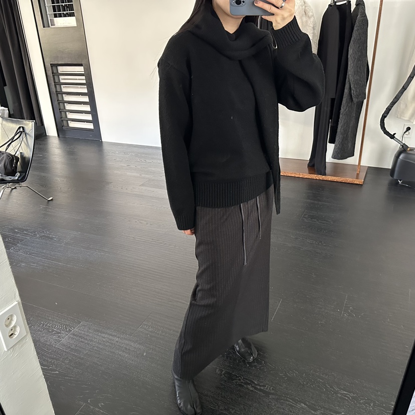 MOMENT韓國代購㊣女裝新款職業休閑真品熱賣時尚針織衫披肩MOMENT/RECOVER針織衫