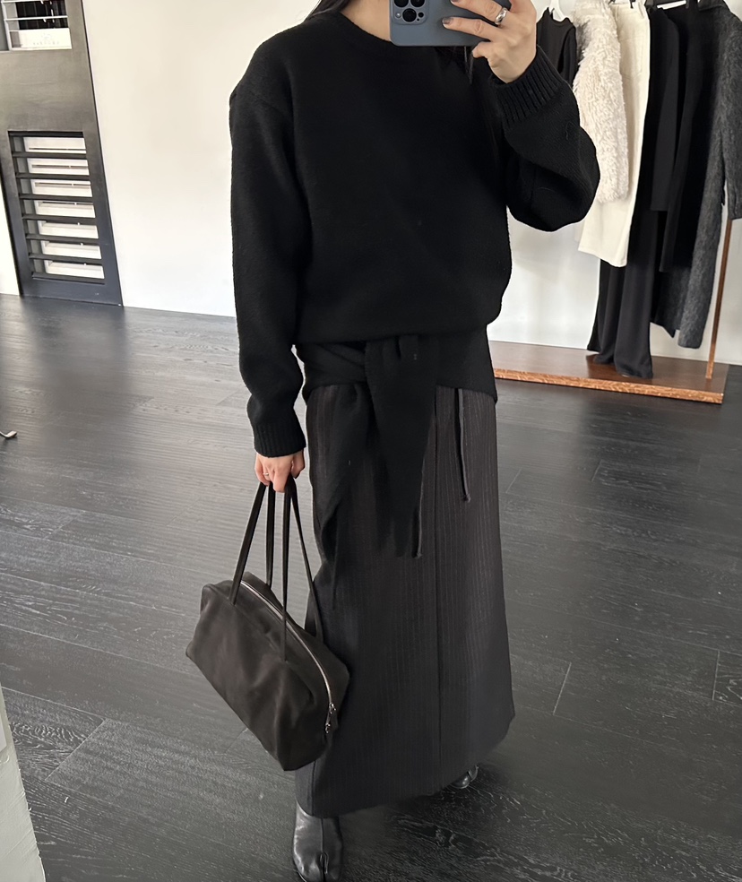 MOMENT韓國代購㊣女裝新款職業休閑真品熱賣時尚針織衫披肩MOMENT/RECOVER針織衫圖色2