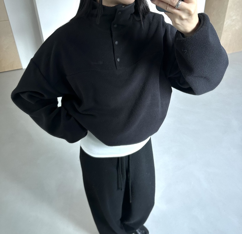 MOMENT東大門㊣代購女裝新品職業25秋冬推薦熱賣人氣衛衣抓絨MOMENT/RECOVER衛衣