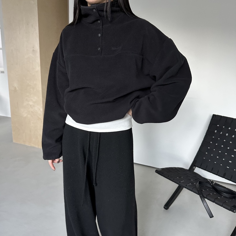 MOMENT東大門㊣代購女裝新品職業25秋冬推薦熱賣人氣衛衣抓絨MOMENT/RECOVER衛衣