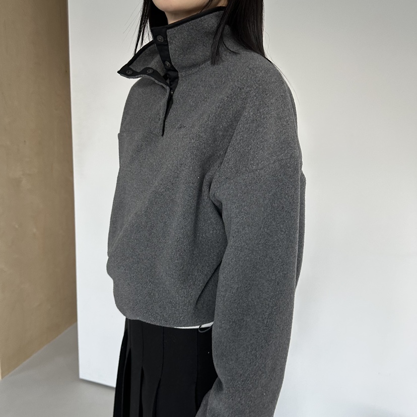 MOMENT東大門㊣代購女裝新品職業25秋冬推薦熱賣人氣衛衣抓絨MOMENT/RECOVER衛衣