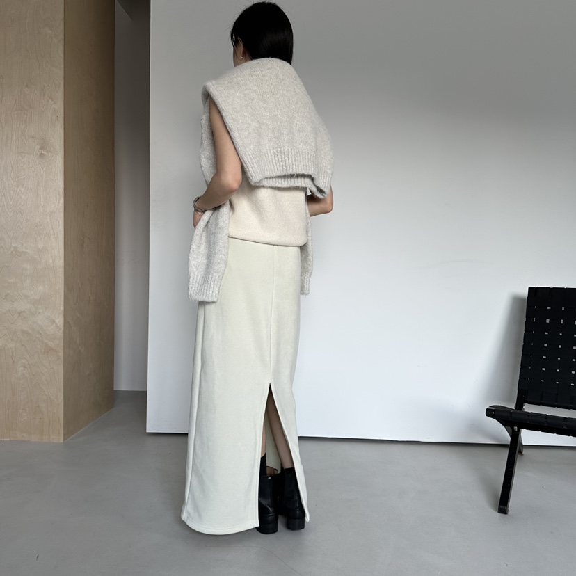 MOMENT東大門㊣實拍女裝新品熱賣人氣休閑推薦25秋冬職業長裙MOMENT/RECOVER長裙