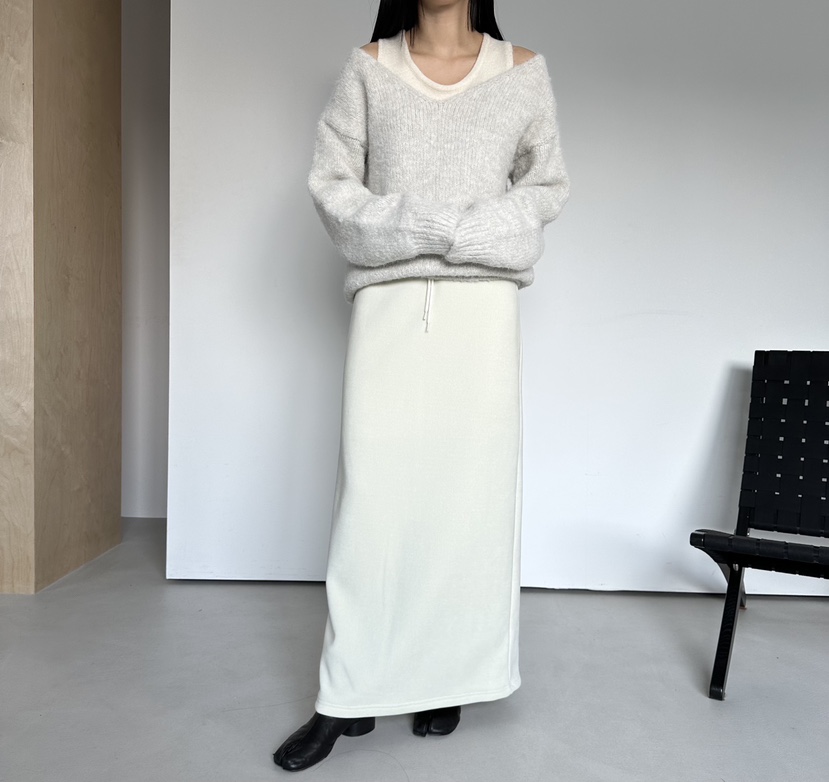 MOMENT東大門㊣實拍女裝新品熱賣人氣休閑推薦25秋冬職業長裙MOMENT/RECOVER長裙