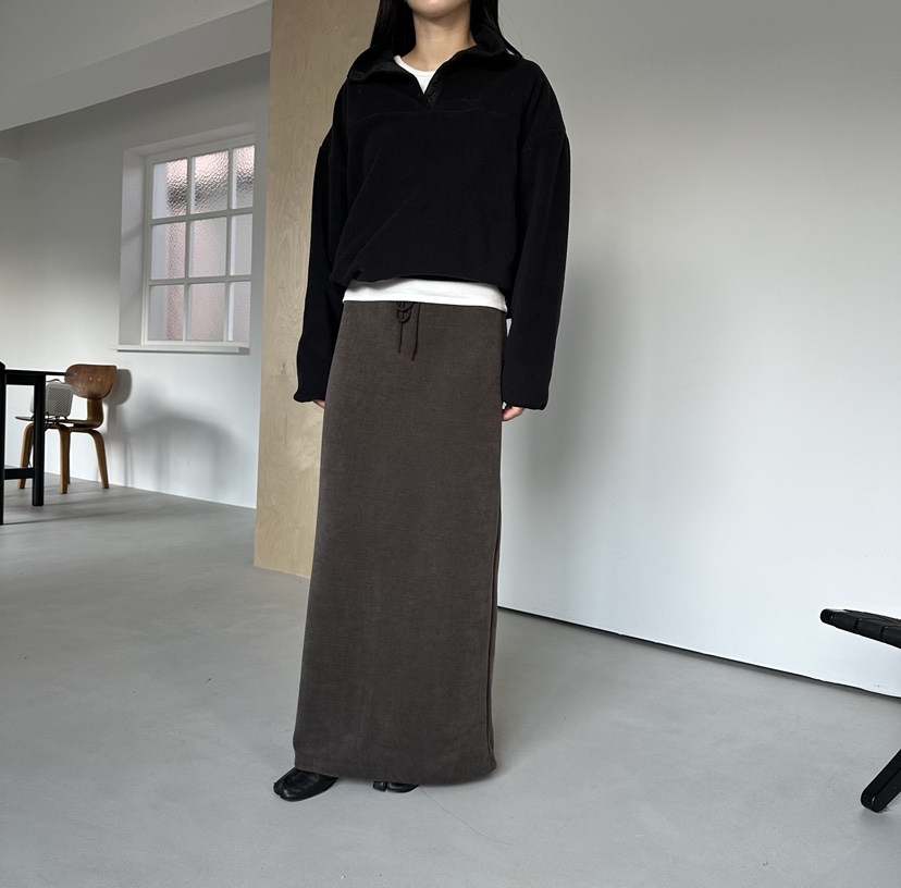 MOMENT東大門㊣實拍女裝新品熱賣人氣休閑推薦25秋冬職業長裙MOMENT/RECOVER長裙