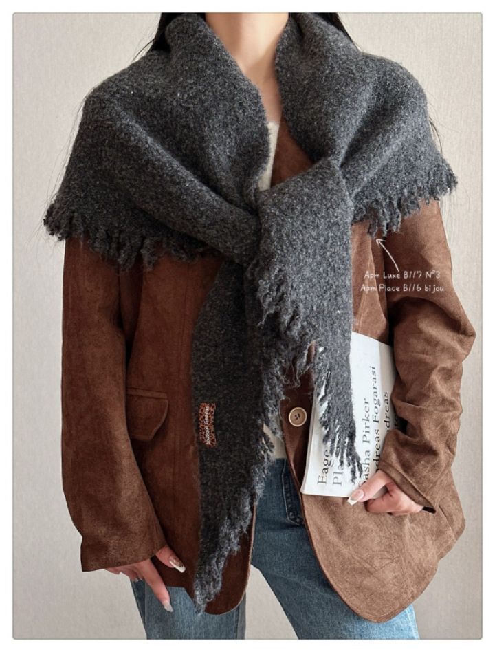 N3東大門㊣代購女士新品人氣推薦休閑25秋冬時尚職業圍巾披肩N3圍巾/披肩