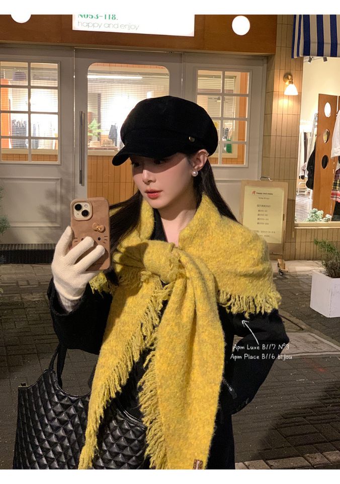 N3東大門㊣代購女士新品人氣推薦休閑25秋冬時尚職業圍巾披肩N3圍巾/披肩