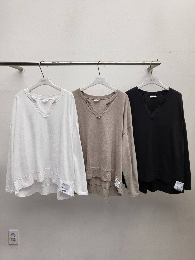 ZACCU東大門㊣實拍女士新品休閑推薦職業時尚人氣真品長袖T恤ZACCU長袖T恤