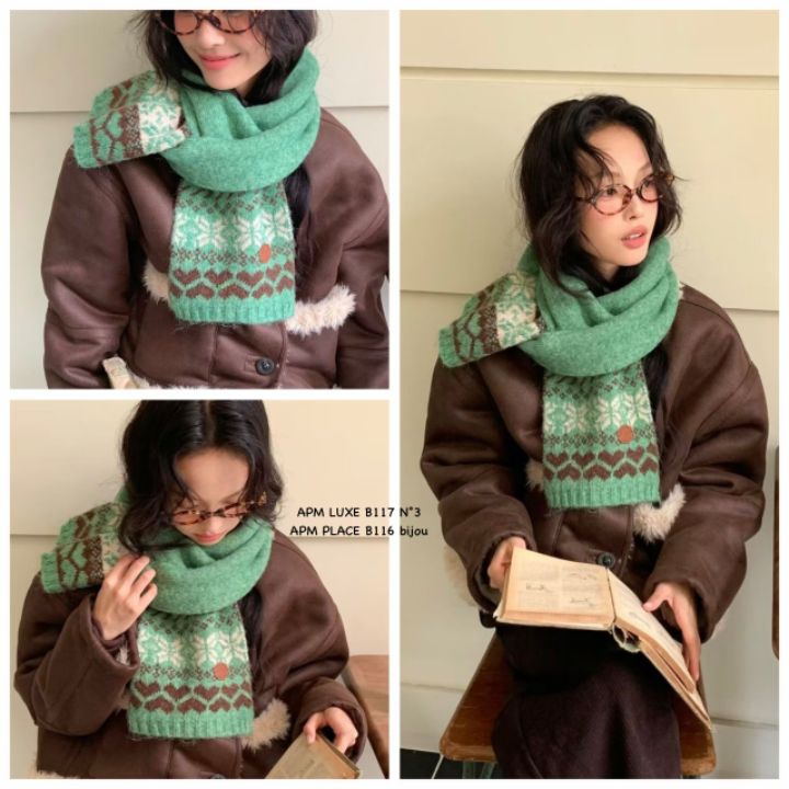 N3韓國代購㊣女裝新品25秋冬時尚人氣職業熱賣休閑圍巾披肩N3圍巾/披肩