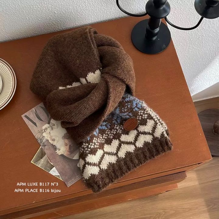 N3韓國代購㊣女裝新品25秋冬時尚人氣職業熱賣休閑圍巾披肩N3圍巾/披肩