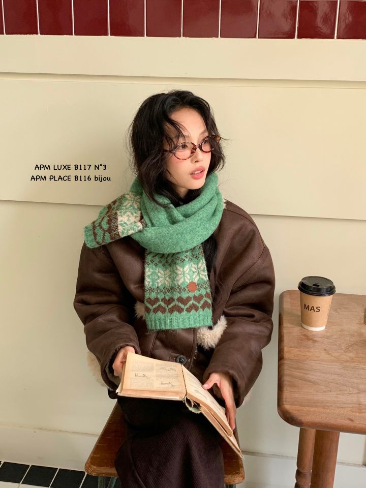 N3韓國代購㊣女裝新品25秋冬時尚人氣職業熱賣休閑圍巾披肩N3圍巾/披肩