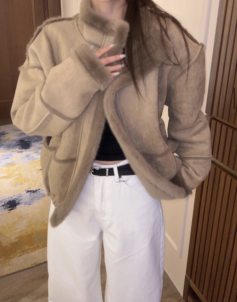 EOMPIT韓國代購㊣女士新款人氣時尚25秋冬職業休閑推薦夾克EOMPIT夾克