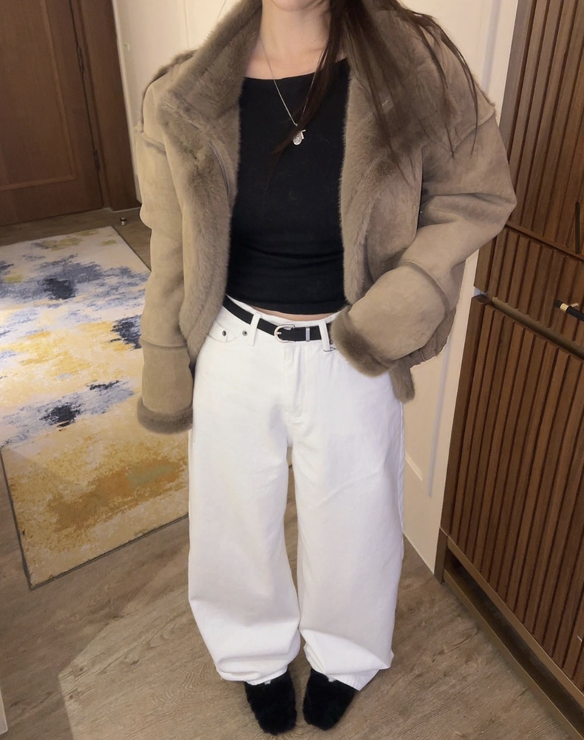 EOMPIT韓國代購㊣女士新款人氣時尚25秋冬職業休閑推薦夾克EOMPIT夾克