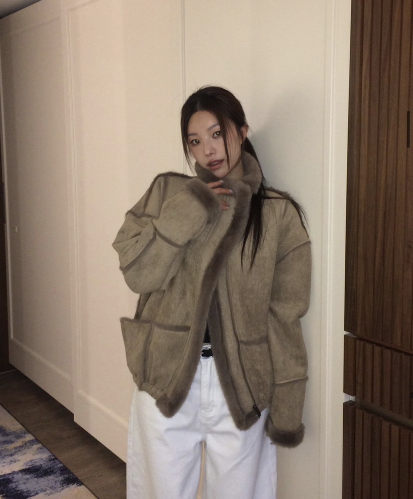 EOMPIT韓國代購㊣女士新款人氣時尚25秋冬職業休閑推薦夾克EOMPIT夾克