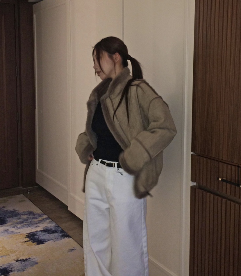 EOMPIT韓國代購㊣女士新款人氣時尚25秋冬職業休閑推薦夾克EOMPIT夾克