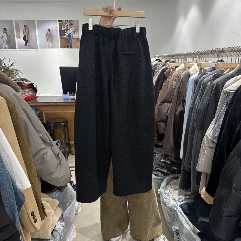 ACKER韓國直郵㊣女士新品25秋冬職業真品推薦休閑褲加絨開衩ACKER休閑褲