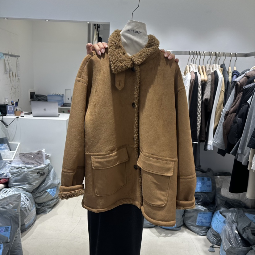 RICH SISTER韓國代購㊣女士新品職業人氣時尚真品熱賣夾克RICH SISTER夾克圖色1