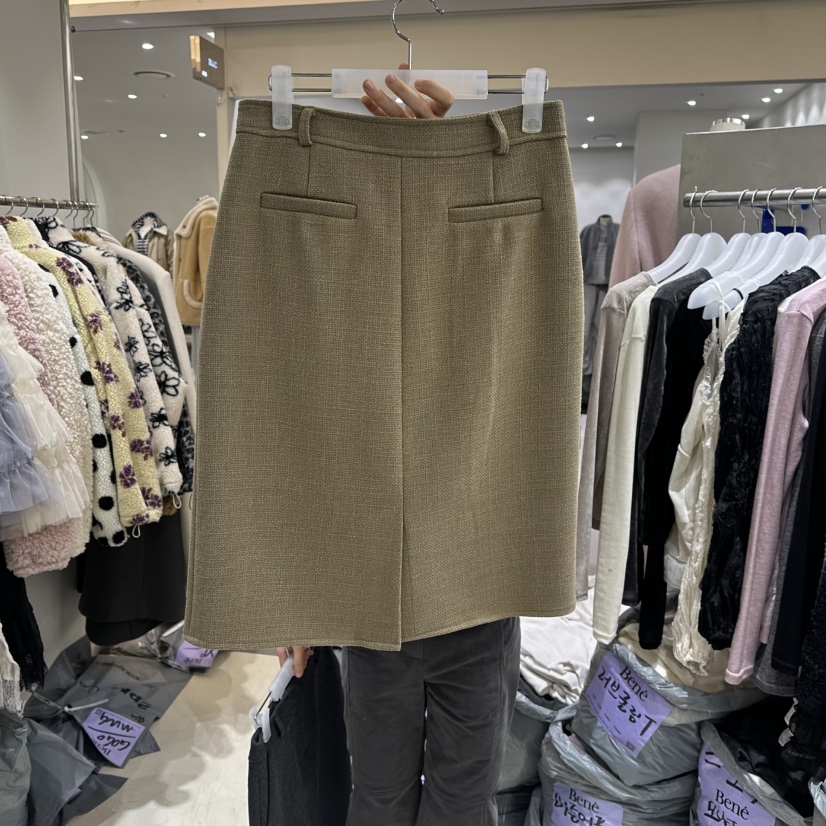 BENE韓國直郵㊣女裝新款真品熱賣職業25秋冬推薦半身裙中短裙BENE半身裙/中短裙