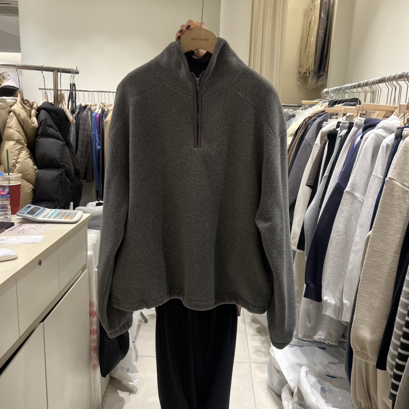 NAVYBURST東大門㊣直郵女裝新品休閑真品時尚推薦衛衣抓絨拉鏈NAVY BURST衛衣圖色2