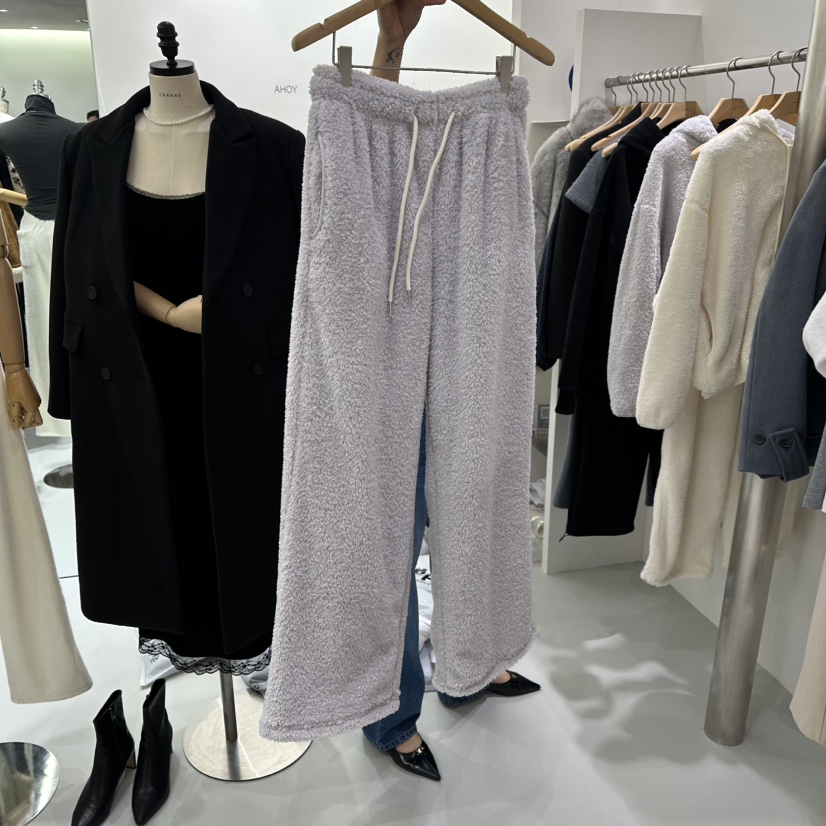 AHOY東大門㊣代購女士新品職業熱賣推薦人氣25秋冬休閑褲加絨AHOY休閑褲圖色1