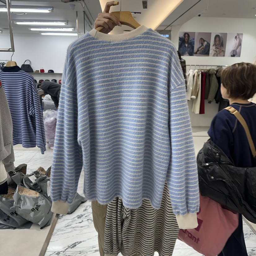 FORMING-P韓國代購㊣女裝新款職業熱賣人氣長袖T恤安哥拉加絨FORMING-P長袖T恤