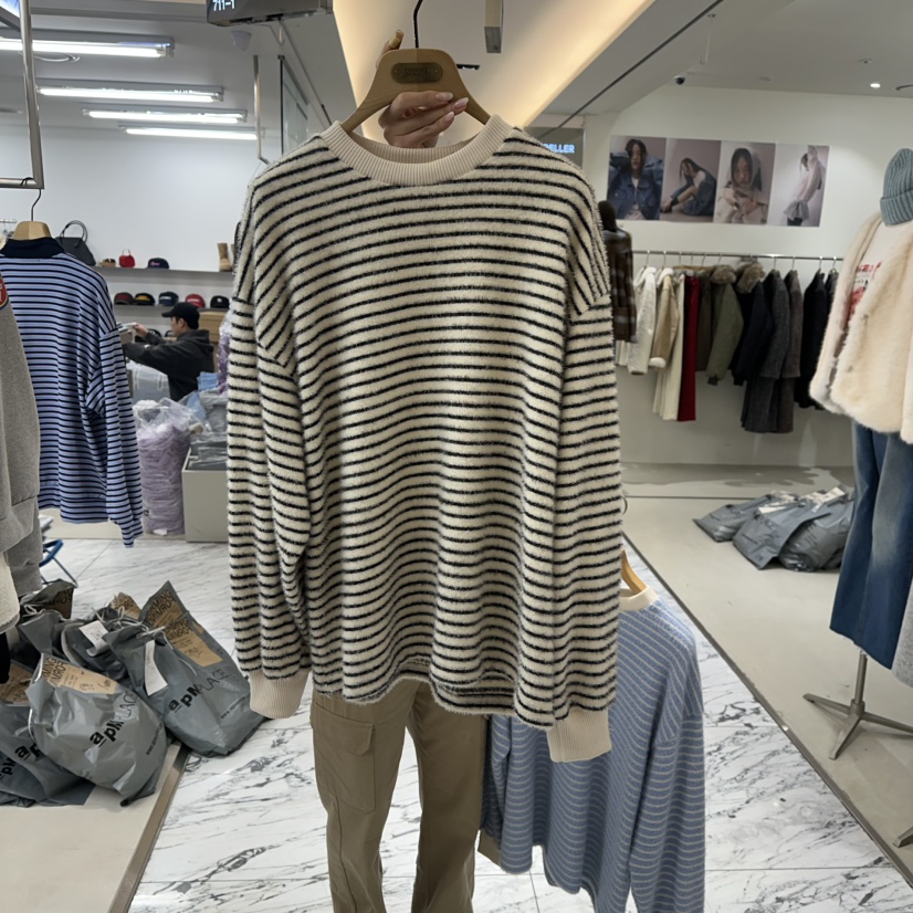 FORMING-P韓國代購㊣女裝新款職業熱賣人氣長袖T恤安哥拉加絨FORMING-P長袖T恤圖色1