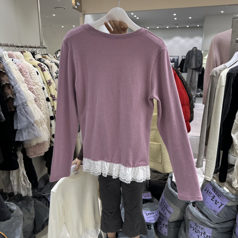 BENE東大門㊣實拍女裝新款推薦職業真品人氣休閑熱賣長袖T恤BENE長袖T恤