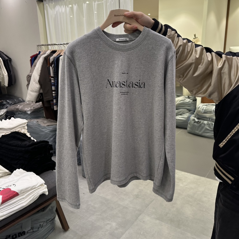 URBANSTORY/REMAKING韓國代購㊣女裝新品休閑25秋冬長袖T恤Remaking/URBANSTORY長袖T恤圖色2