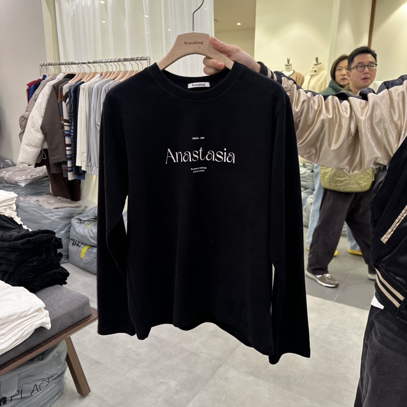 URBANSTORY/REMAKING韓國代購㊣女裝新品休閑25秋冬長袖T恤Remaking/URBANSTORY長袖T恤圖色3