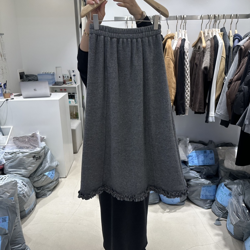 RICH SISTER東大門㊣直郵女裝新品真品推薦休閑職業長裙加絨RICH SISTER長裙