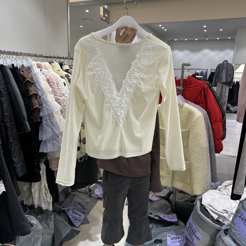 BENE韓國直郵㊣女士新品人氣休閑時尚職業熱賣推薦25秋冬長袖T恤BENE長袖T恤