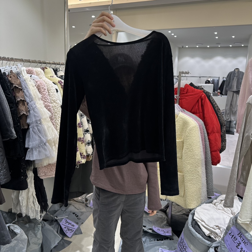 BENE韓國直郵㊣女士新品人氣休閑時尚職業熱賣推薦25秋冬長袖T恤BENE長袖T恤圖色3