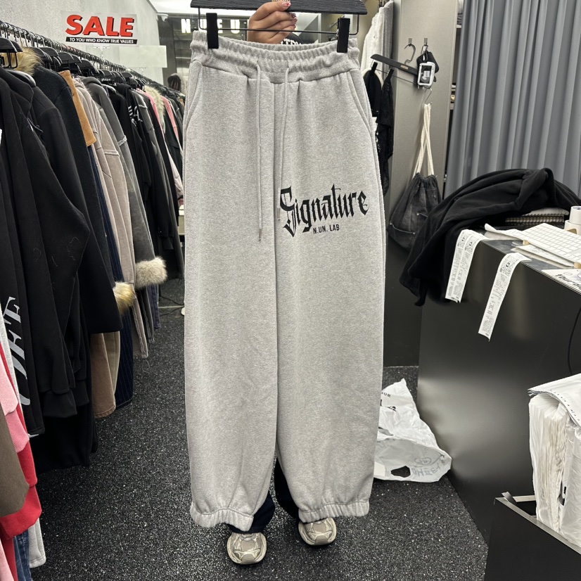 NUEUN東大門㊣代購女裝新品職業休閑人氣真品時尚休閑褲加絨NUEUN/SEEOT休閑褲圖色1