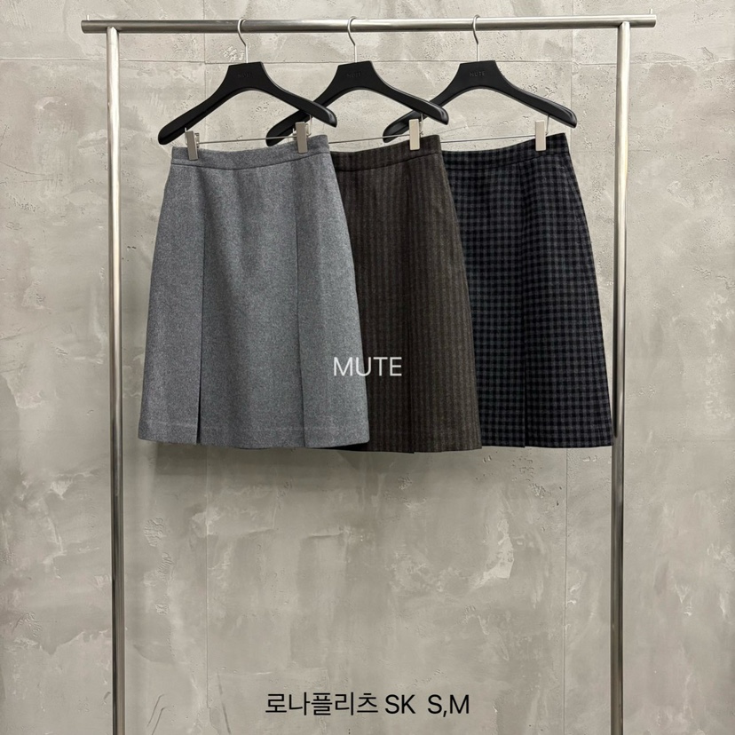 MUTE-P韓國代購㊣女士新品推薦真品時尚職業休閑半身裙中短裙MUTE半身裙/中短裙