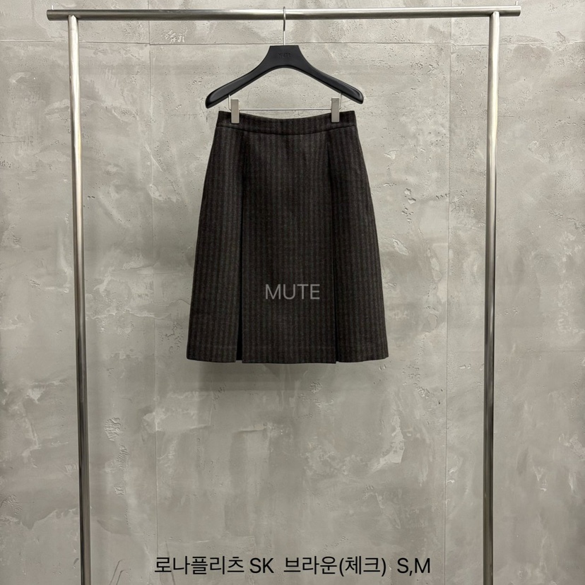 MUTE-P韓國代購㊣女士新品推薦真品時尚職業休閑半身裙中短裙MUTE半身裙/中短裙圖色2棕色實際價格100000