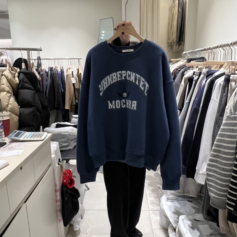 NAVYBURST東大門㊣實拍女裝新款時尚休閑25秋冬人氣衛衣加絨NAVY BURST衛衣圖色3