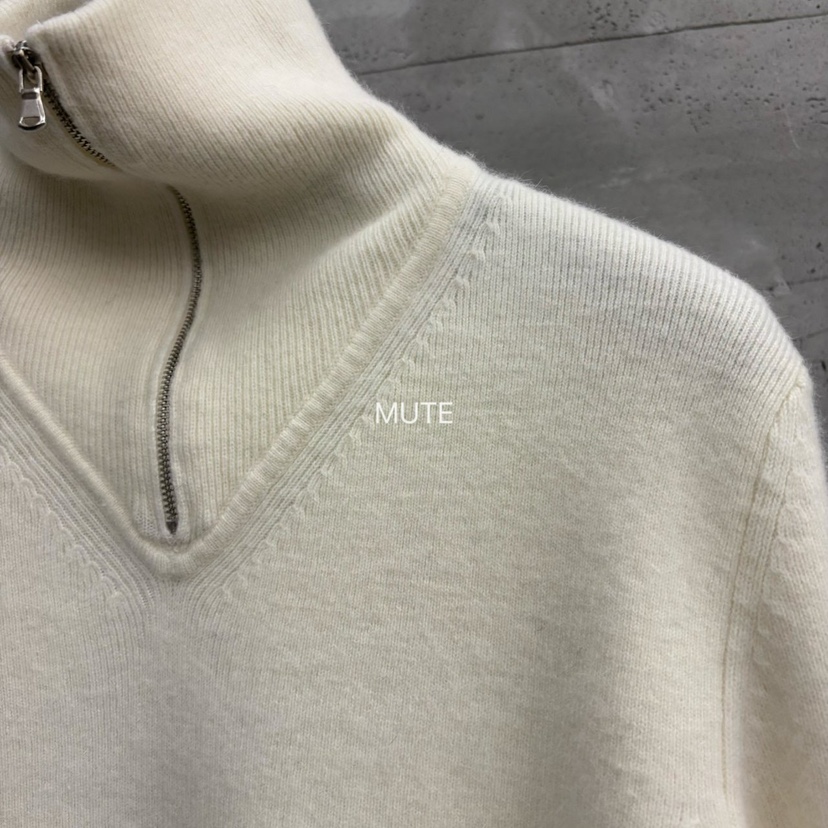 MUTE-P東大門㊣實拍女士新品25秋冬真品熱賣職業針織衫拉鏈MUTE針織衫