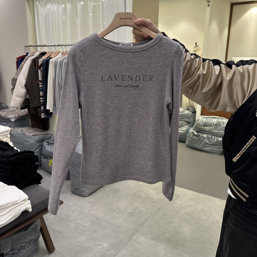 URBANSTORY/REMAKING東大門㊣代購女士新品25秋冬人氣長袖T恤Remaking/URBANSTORY長袖T恤圖色3