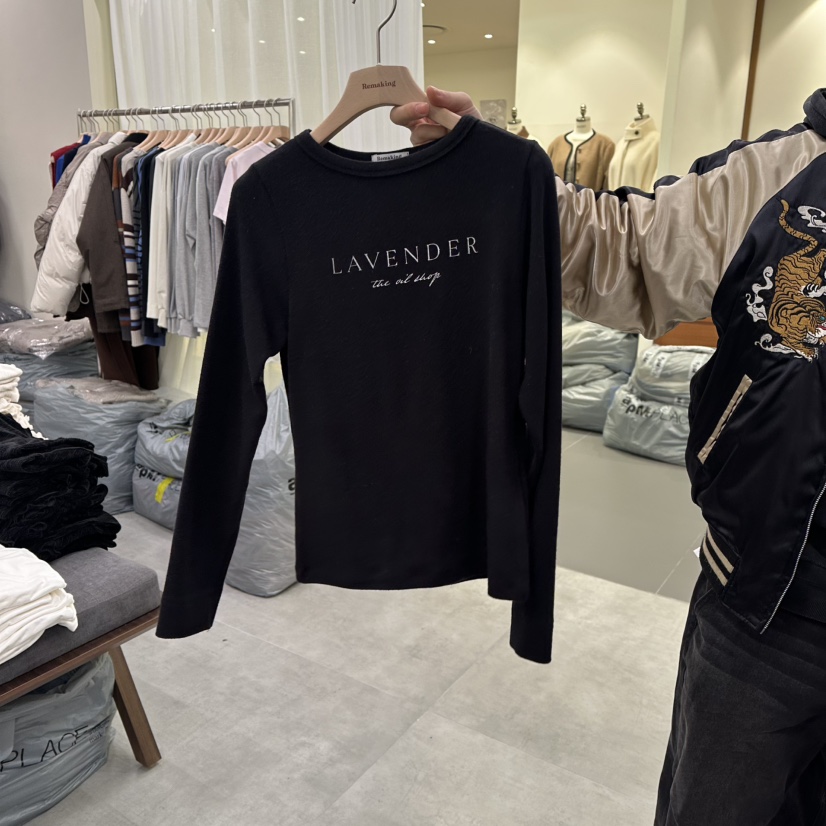 URBANSTORY/REMAKING東大門㊣代購女士新品25秋冬人氣長袖T恤Remaking/URBANSTORY長袖T恤圖色4