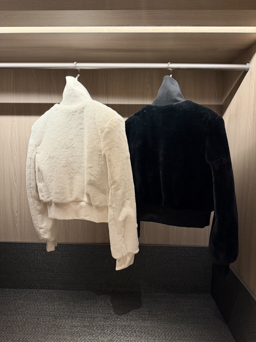 CLOTH東大門㊣實拍女士新款職業時尚真品25秋冬夾克毛絨高領CLOTH夾克