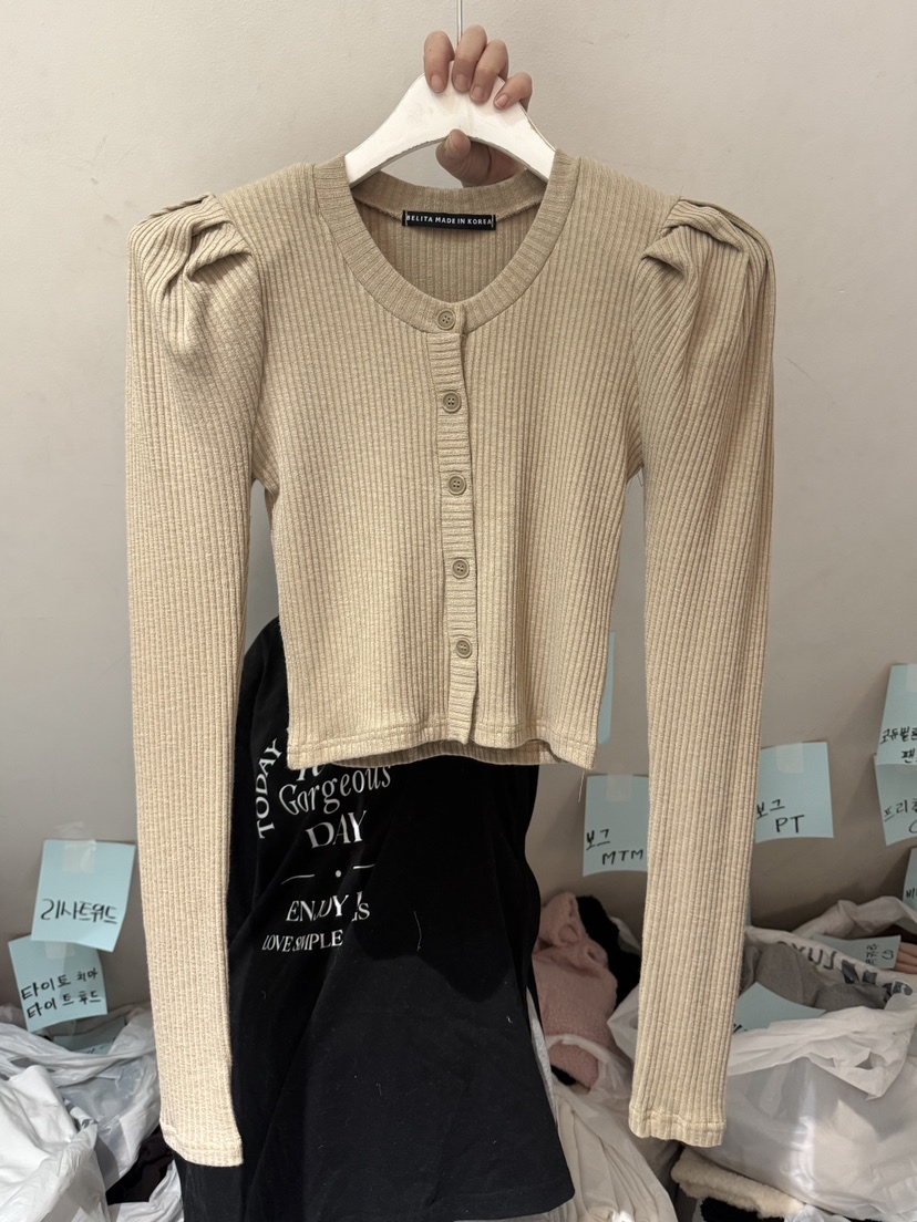 BELITA-L東大門㊣代購女裝新款推薦時尚休閑職業針織衫開衫BELITA-L針織衫圖色2