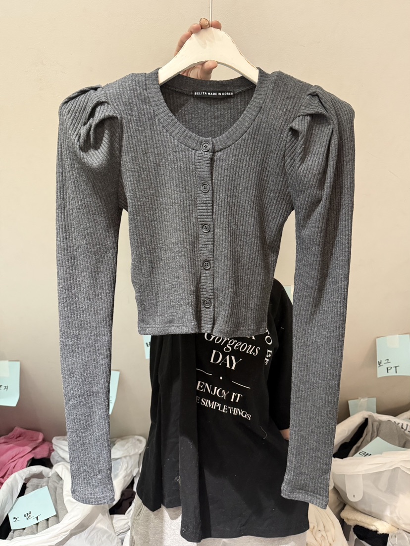 BELITA-L東大門㊣代購女裝新款推薦時尚休閑職業針織衫開衫BELITA-L針織衫圖色3