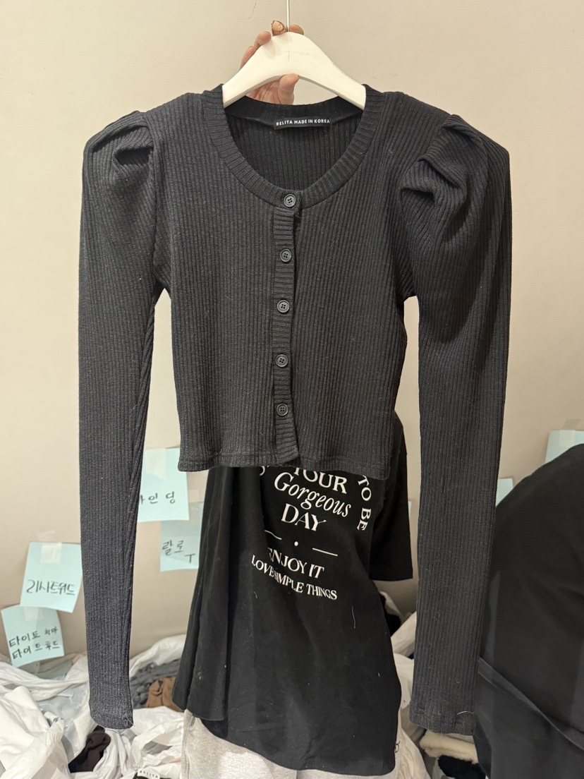 BELITA-L東大門㊣代購女裝新款推薦時尚休閑職業針織衫開衫BELITA-L針織衫圖色4