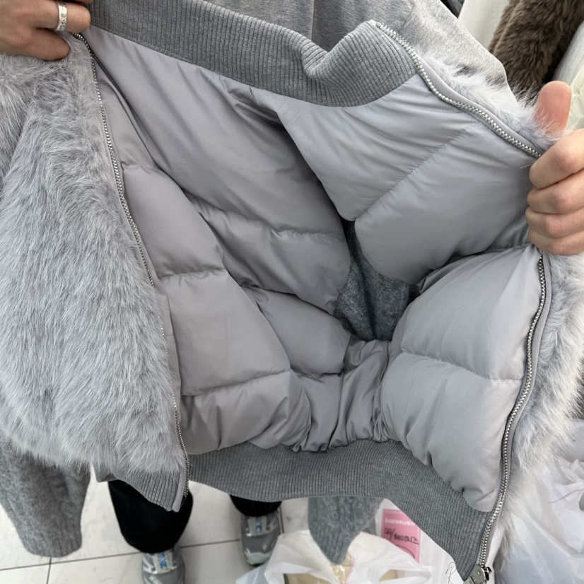 SAGE BRUSH東大門㊣實拍女士新品職業真品短款羽絨服毛皮填充SAGE BRUSH短款羽絨服