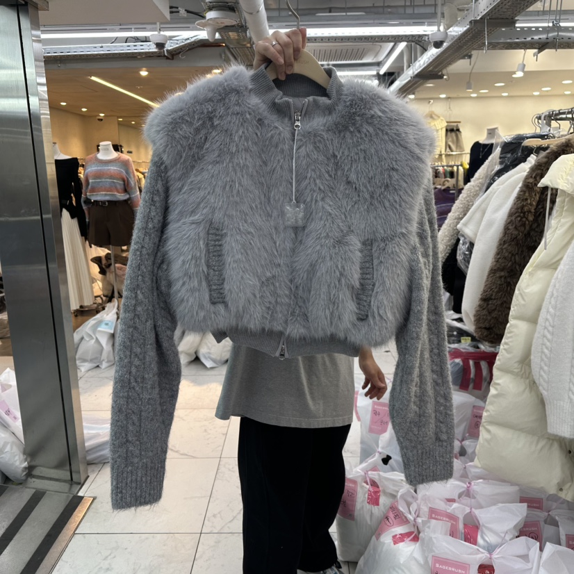 SAGE BRUSH東大門㊣實拍女士新品職業真品短款羽絨服毛皮填充SAGE BRUSH短款羽絨服圖色2