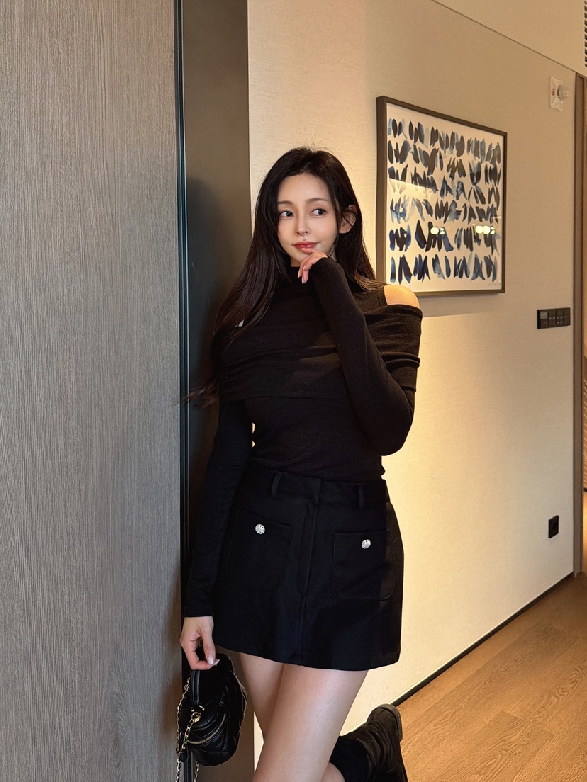 CLOTH韓國代購㊣女裝新品真品推薦職業人氣熱賣休閑25秋冬裙褲CLOTH裙褲