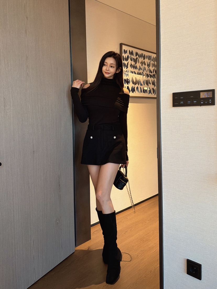 CLOTH韓國代購㊣女裝新品真品推薦職業人氣熱賣休閑25秋冬裙褲CLOTH裙褲